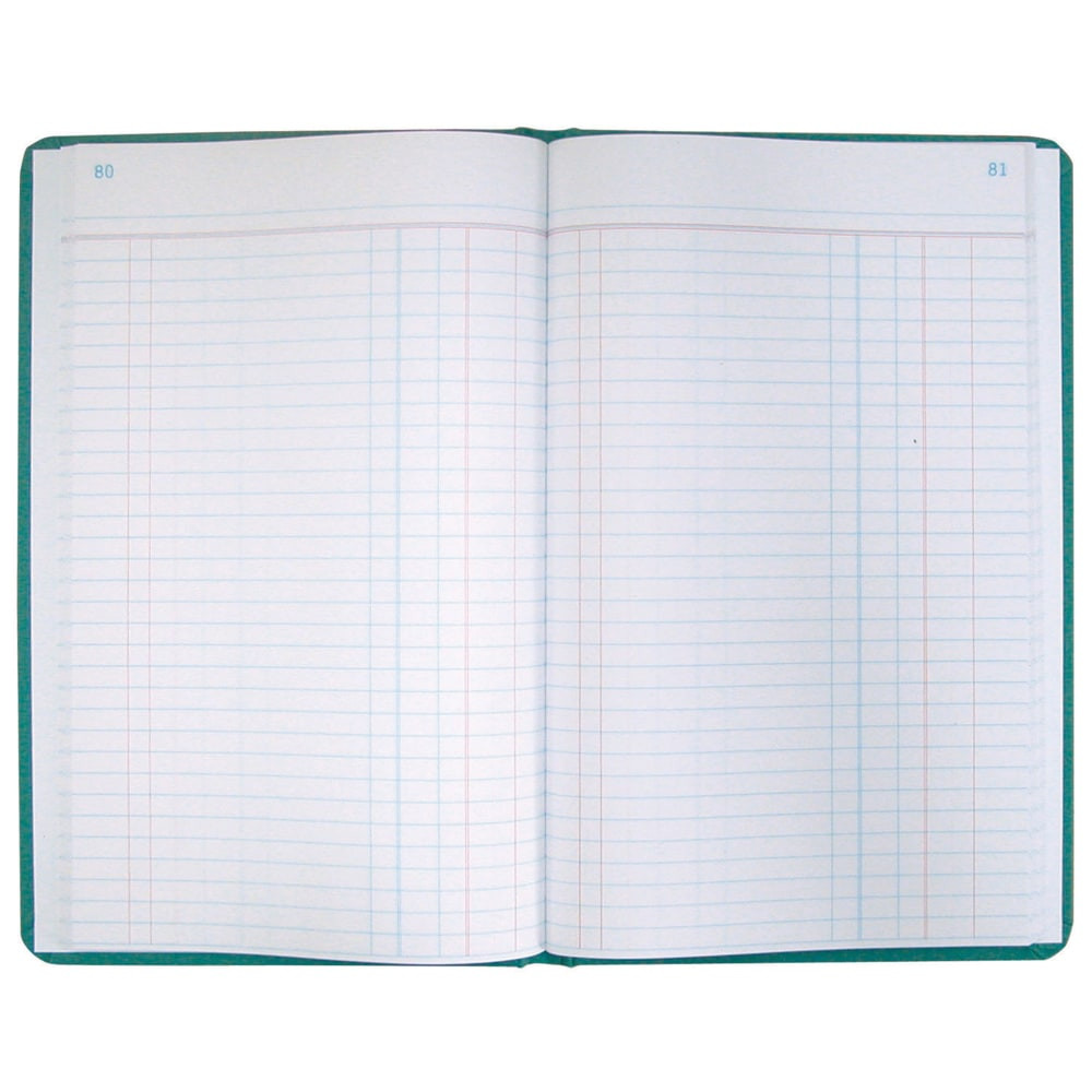 TOPS BRANDS 66-300-J Boorum & Pease Canvas Account Book, Journal, 16 Lb., 12 1/8in x 7 5/8in, 300 Pages, Blue