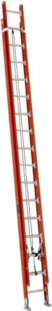 Louisville FE7232 32' High, Type IA Rating, Fiberglass Industrial Extension Ladder