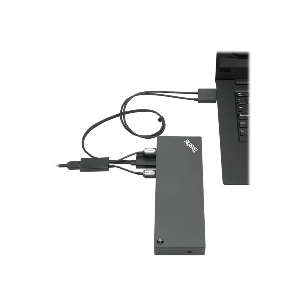 LENOVO, INC. Lenovo 40ANY230US  ThinkPad Thunderbolt 3 Workstation Dock Gen 2 - Port replicator - Thunderbolt 3 - 2 x HDMI, 2 x DP, Thunderbolt - GigE - 230 Watt - United States