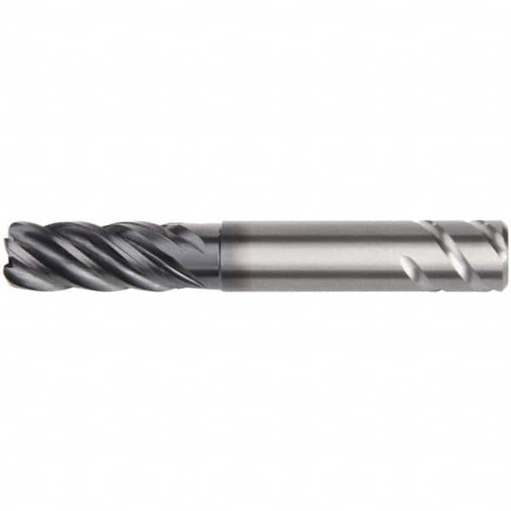 Kennametal 6064695 Corner Radius End Mill: 20 mm Dia, 38 mm LOC, 6 mm Radius, 5 Flutes, Solid Carbide