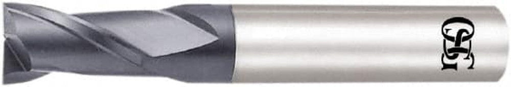 OSG 3181819 Square End Mill: 0.0748'' Dia, 0.1142'' LOC, 2 Flutes, Solid Carbide