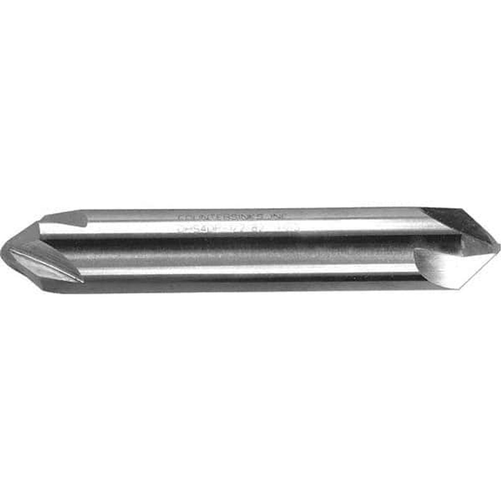 Melin Tool 18741 Countersink: 1/4" Head Dia, 100 ° Included Angle, 4 Flutes, High Speed Steel, Right Hand Cut