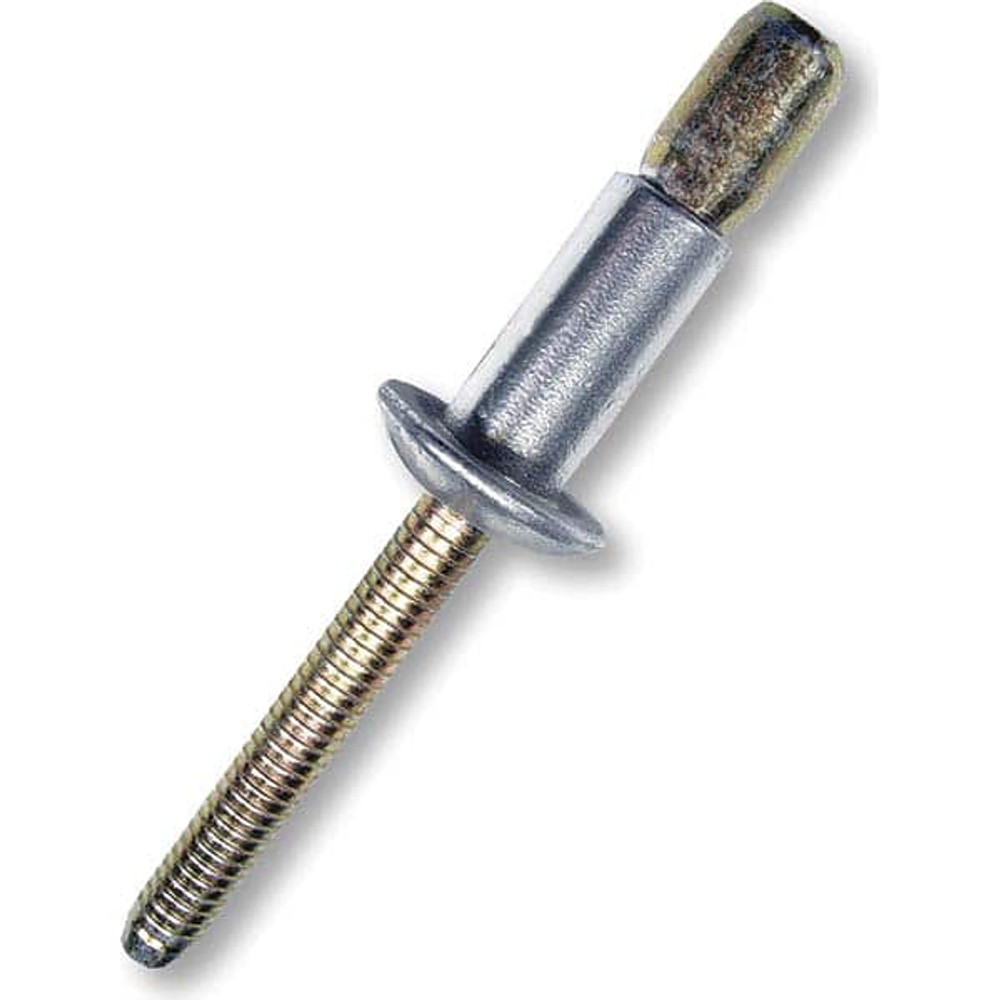 Marson M50823 Structural Blind Rivet: Size 6, Protruding Head, Aluminum Body, Aluminum Mandrel