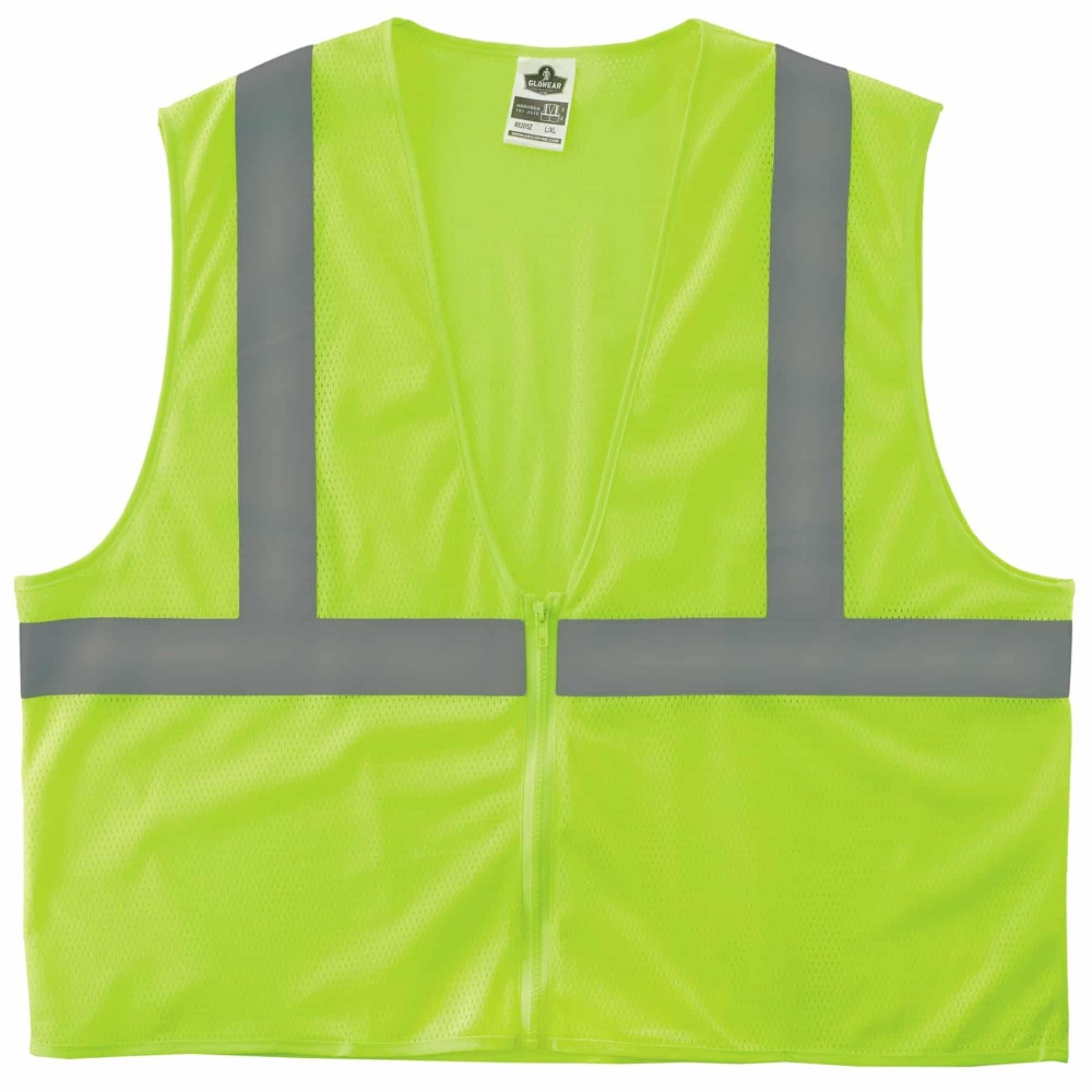 ERGODYNE CORPORATION Ergodyne 20995  GloWear Safety Vest, Super Econo, Type-R Class 2, Large/X-Large, Lime, 8205Z