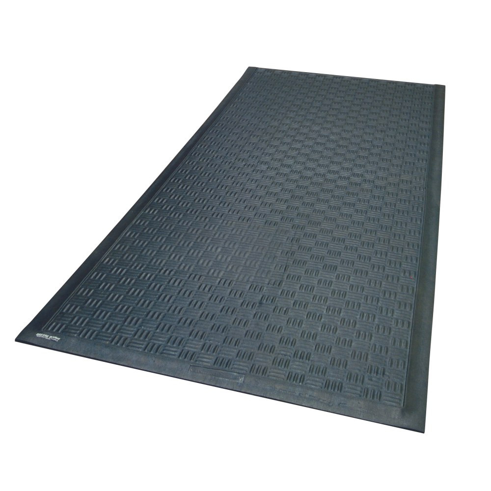 M+A MATTING 3700132123  Cushion Station, 3 3/16ft x 12 5/16ft, Black