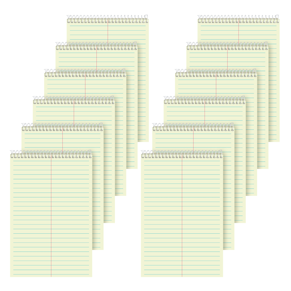 TOPS BUSINESS FORMS 8021 TOPS Steno Books, 6in x 9in, Gregg Ruled, 80 Sheets, Green, Pack Of 12