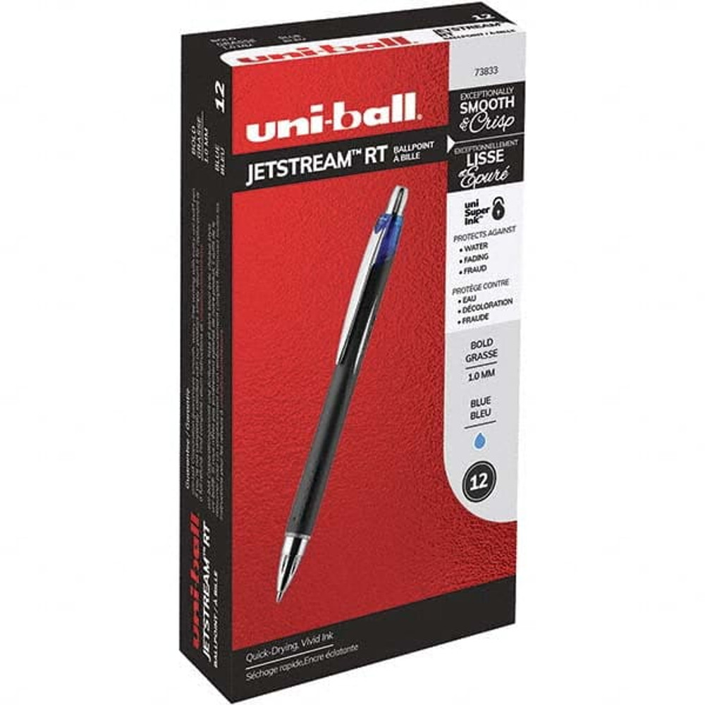 Uni-Ball 73833 Retractable Pen: 1 mm Tip, Blue Ink