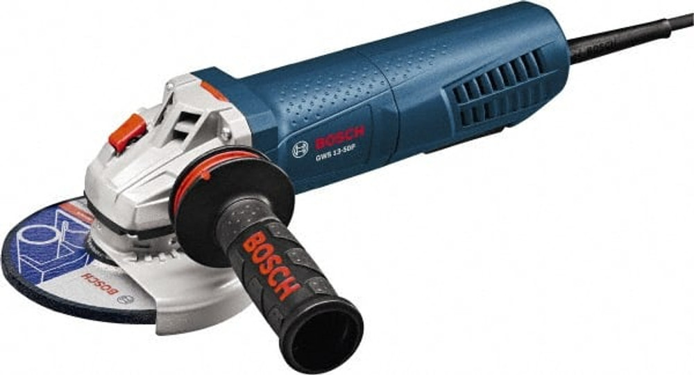 Bosch GWS13-50P Corded Angle Grinder: 5" Wheel Dia, 11,500 RPM, 5/8-11 Spindle