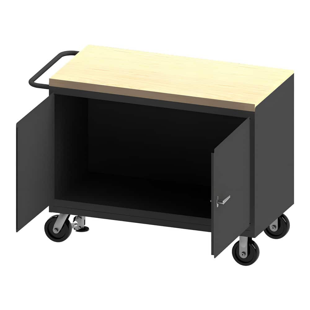 Durham 3411-MT-FL-95 Mobile Work Centers; Center Type: Mobile Bench Cabinet ; Load Capacity: 2000 ; Depth (Inch): 54-1/8 ; Height (Inch): 37-3/4 ; Number Of Bins: 0 ; Color: Gray