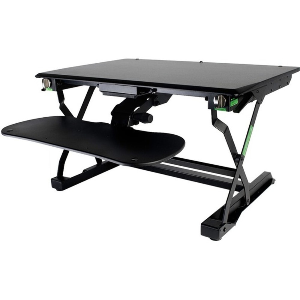 CALIFONE INTERNATIONAL, INC. KOV-ELP-B Goldtouch EasyLift Pro Sit and Stand Desk with Keyboard Tray - 77 lb Load Capacity - 7.5in Height x 27.5in Width - Desktop - Black