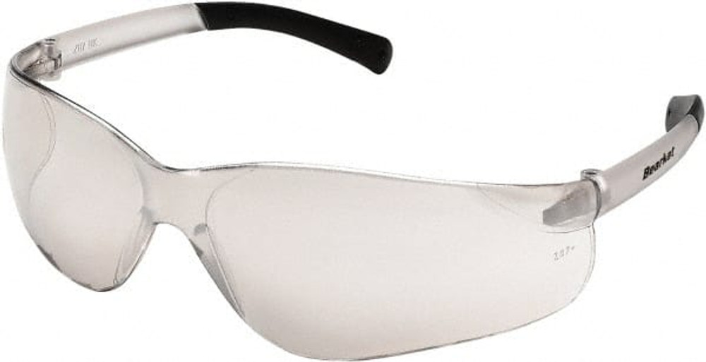 MCR Safety BK219 Safety Glass: Scratch-Resistant, Clear Mirror Lenses, Frameless