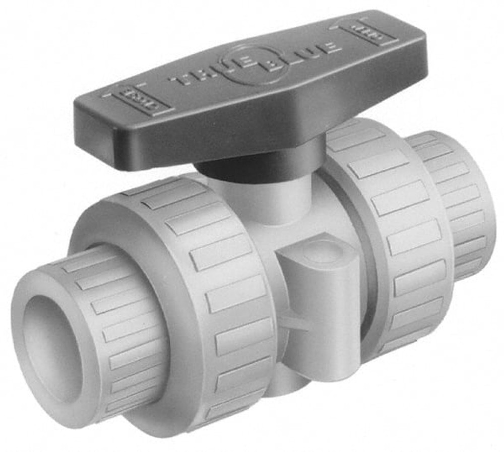 Plast-O-Matic MBV075VT-PP True Union Manual Ball Valve: 3/4" Pipe, Full Port