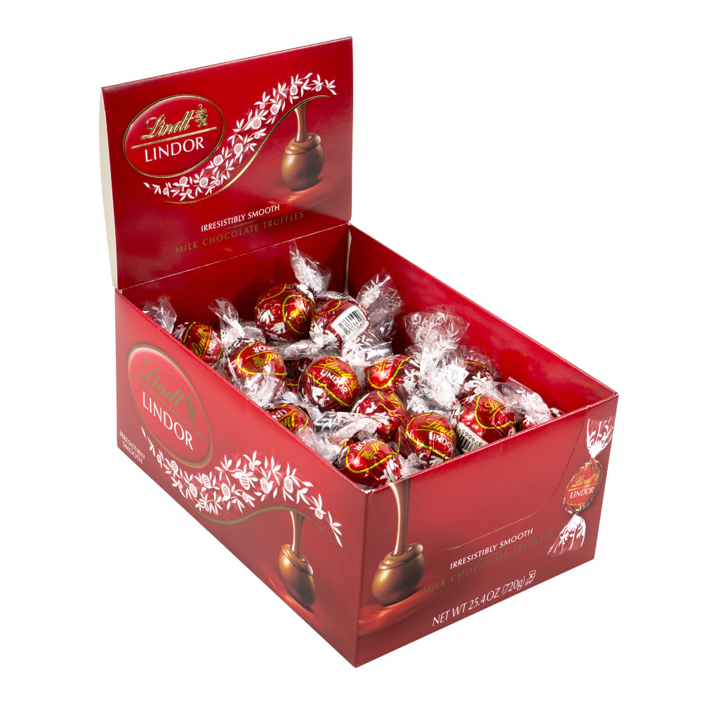 LINDT & SPRUNGLI (SCHWEIZ) AG Lindt 511512  Lindor Milk Chocolate Truffles, Pack Of 60 Truffles