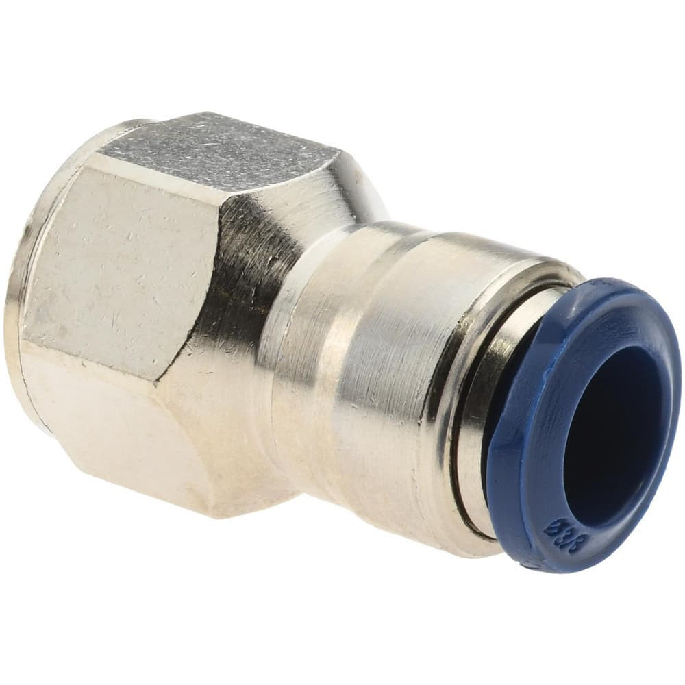 PRO-SOURCE 2557538365PRO Push-To-Connect Tube to Female & Tube to Female NPT Tube Fitting: 3/8" Thread, 3/8" OD