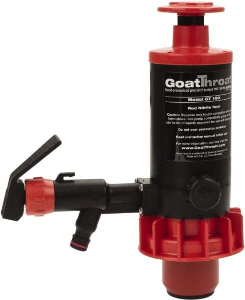 GoatThroat Pumps GT100 3/8" Outlet, 4 GPM, Polypropylene Hand Operated Transfer Pump