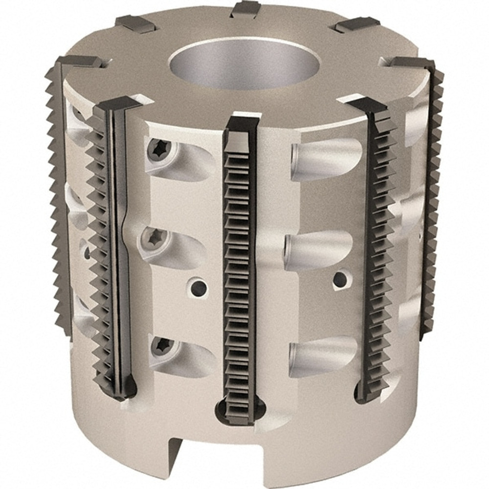 Vargus 80624 Indexable Thread Mill: 2.323" Cut Dia, 7.874" Max Hole Depth, Internal & External, Solid Carbide