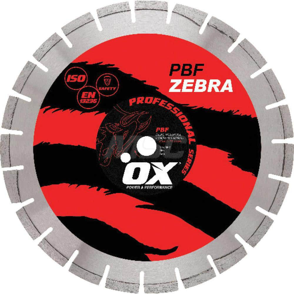 Ox Tools OX-PBF-20 Wet & Dry Cut Saw Blade: 20" Dia, 1" Arbor Hole