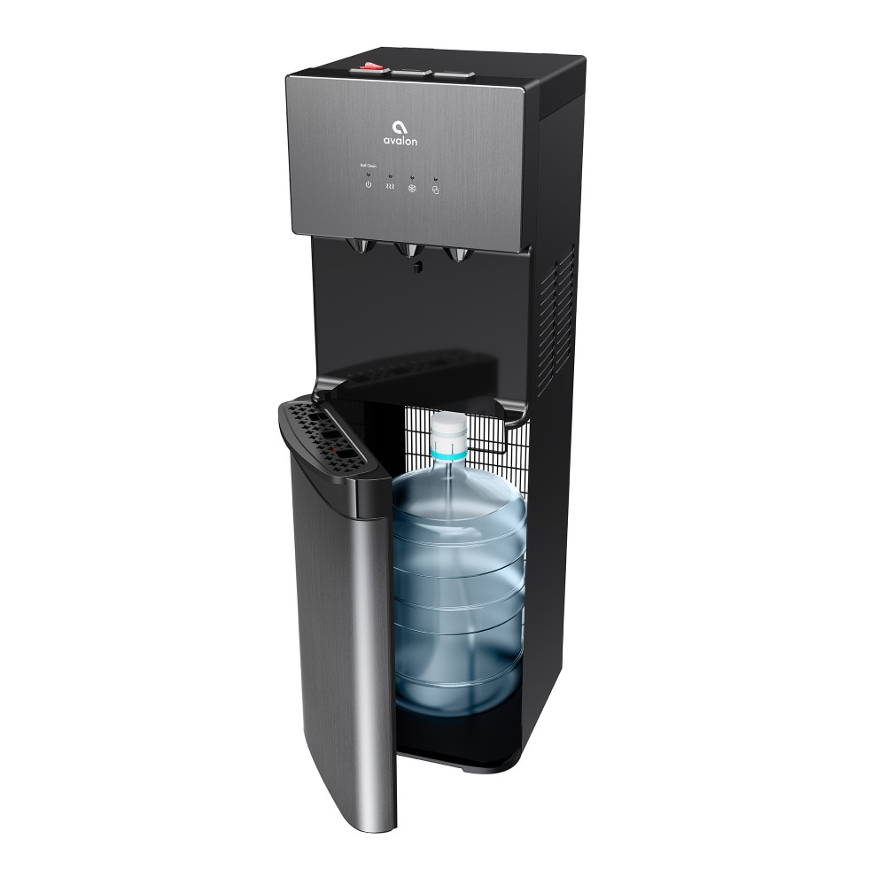 BHRS GROUP LLC A3BLK Avalon Limited Edition Hot/Cold Self-Cleaning Water Dispenser, 41inH x 12inW x 13inD, Black