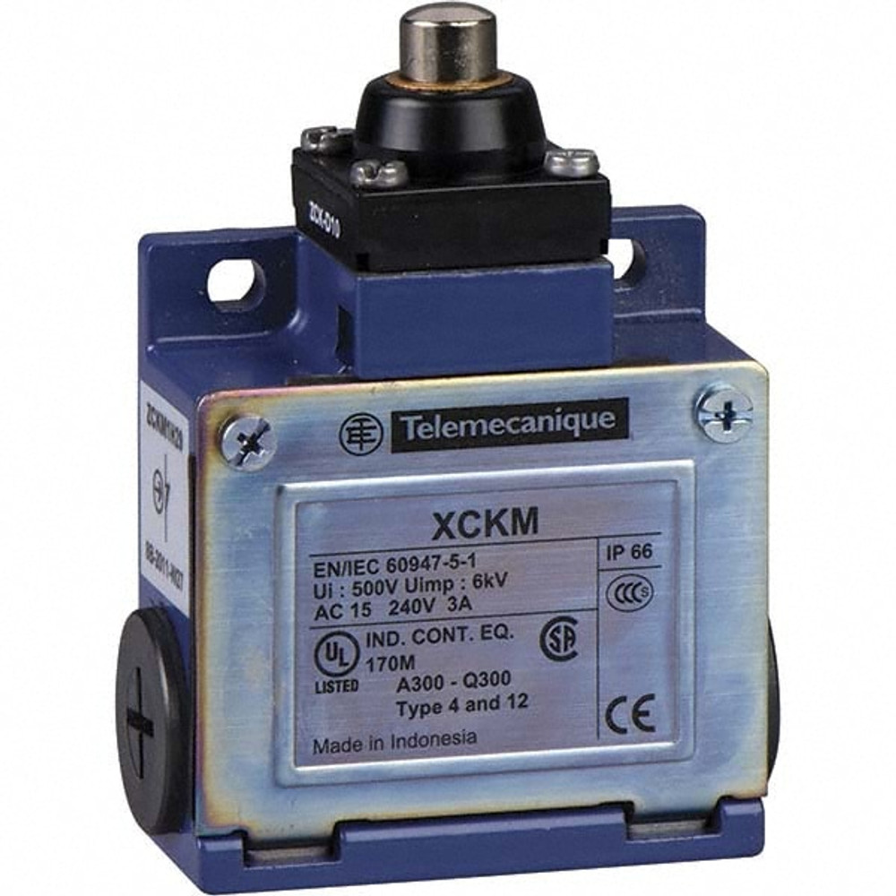 Telemecanique Sensors XCKM101H7 NC/NO Configuration, 240 VAC, 10 Amp, Metal, Rotary Safety Limit Switch