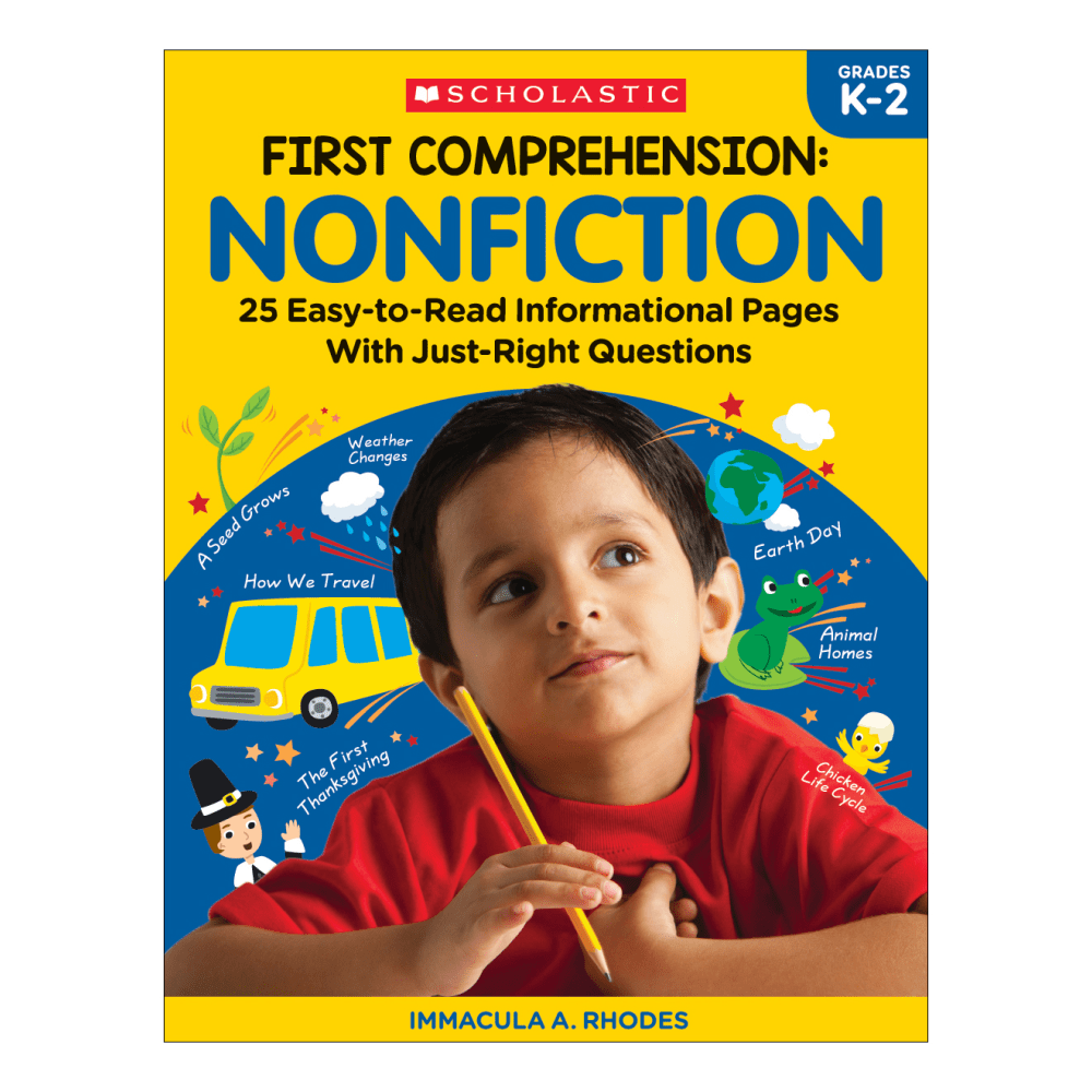 SCHOLASTIC INC Scholastic 9781338314328  First Comprehension: Nonfiction, Kindergarten To 2nd Grade