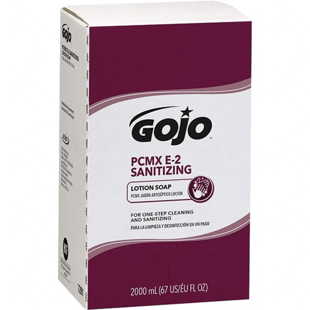 GOJO 7281-04  PCMX E2 Sanitizing Lotion Soap, 2000 mL Refill for GOJO PRO TDX Dispenser, 4/Case