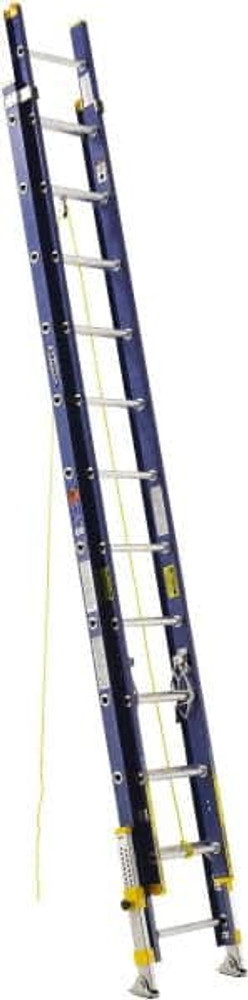 Werner D8224-2EQ 24' High, Type IA Rating, Fiberglass Extension Ladder