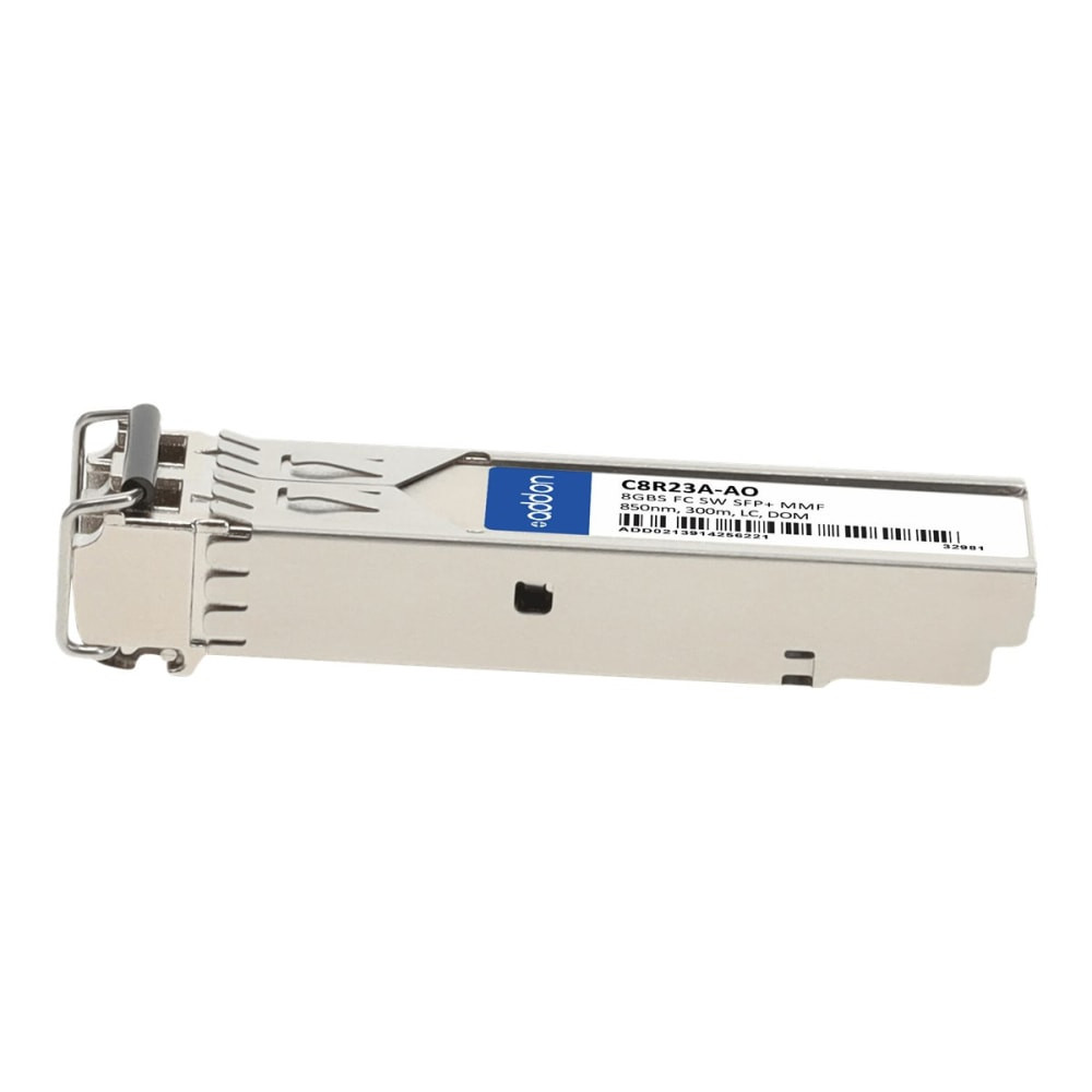 ADD-ON COMPUTER PERIPHERALS, INC. AddOn C8R23A-AO  HP C8R23A Compatible SFP+ Transceiver - SFP (mini-GBIC) transceiver module (equivalent to: HP C8R23A) - 8Gb Fibre Channel (SW) - Fibre Channel - LC multi-mode - up to 984 ft - 850 nm (pack of 4) - fo