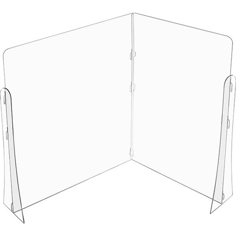 USA Industrials BULK-LPD-30 Social Distancing Partition: 54" OAW, 48" OAH, Clear