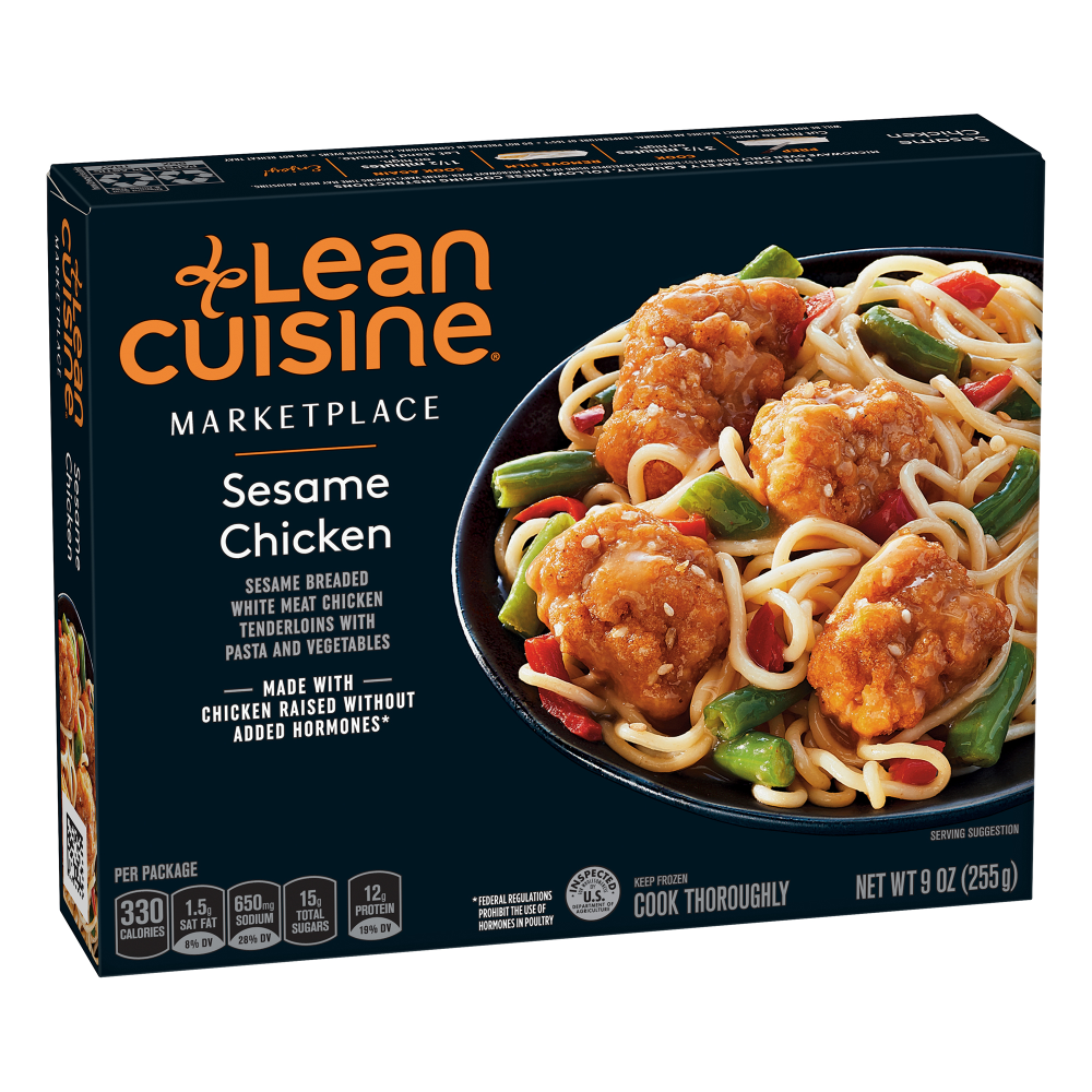 NATIONAL BRAND 654554 Lean Cuisine Marketplace Sesame Chicken, 9 Oz, Box Of 3 Meals