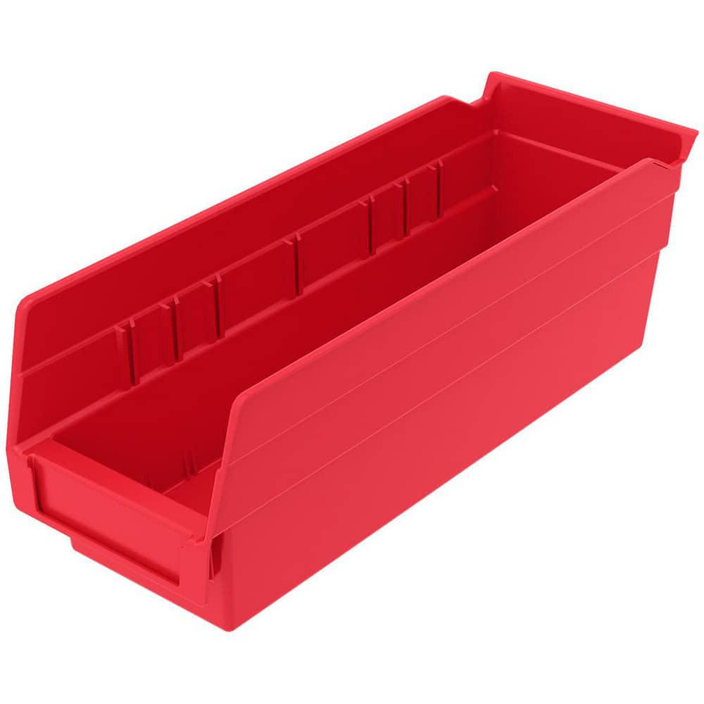 Akro-Mils 30120 RED Plastic Hopper Shelf Bin: Red