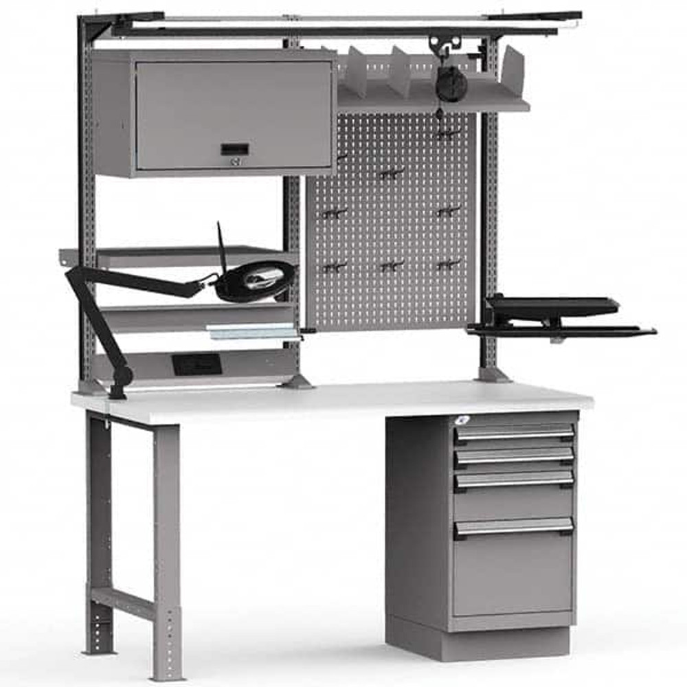 Rousseau Metal LC3008C-745 Stationary Work Center: 60" Wide, 80" High, 775 lb Capacity