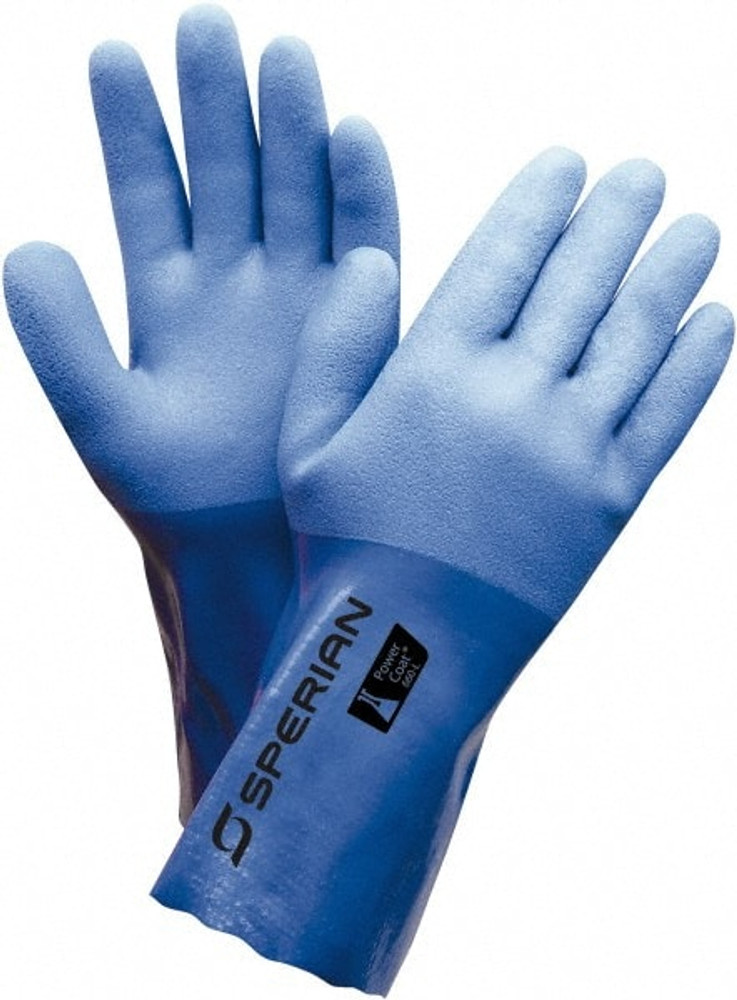 Honeywell 660-M Chemical Resistant Gloves: Medium, 59 mil Thick, Polyvinylchloride, Unsupported
