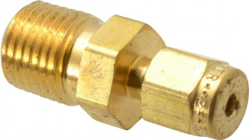 Parker 2-4 FBZ-B Compression Tube Connector: 1/4" Thread, Compression x MNPT