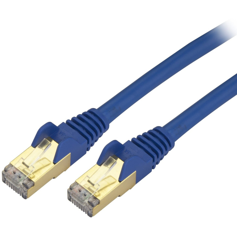 STARTECH.COM C6ASPAT12BL  12ft Cat6a Ethernet Cable, Shielded Patch, Blue