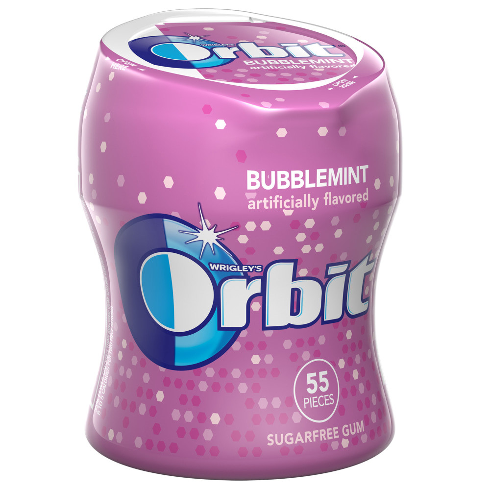 WM. WRIGLEY JR. COMPANY 114391 Orbit Bubblemint Gum Bottles, 2.70 Oz