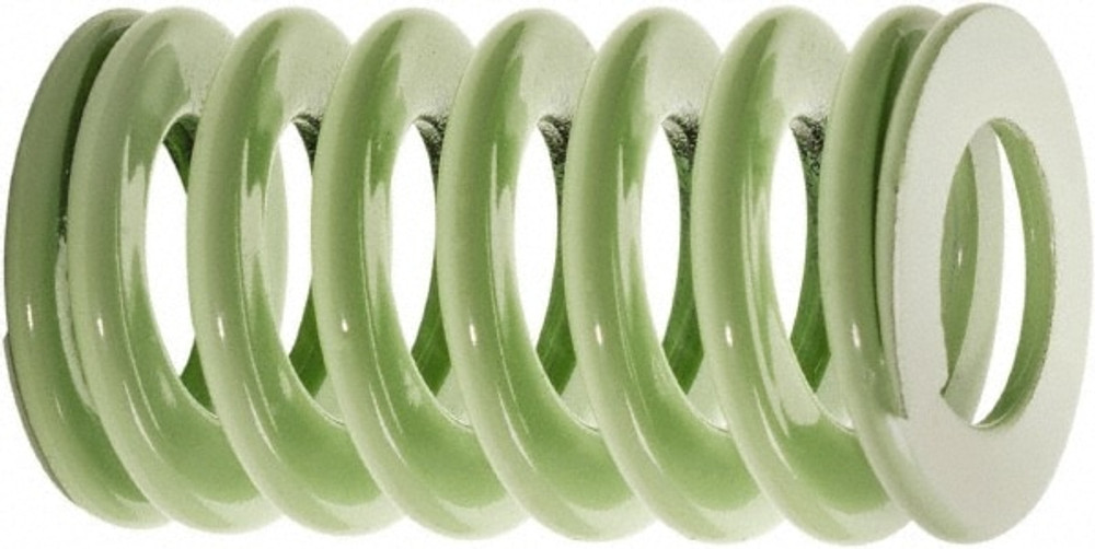 Associated Spring Raymond 302-622-D Die Spring: 1-1/4" Hole Dia, 5/8" Rod Dia, 5-1/2" Free Length, Light Green