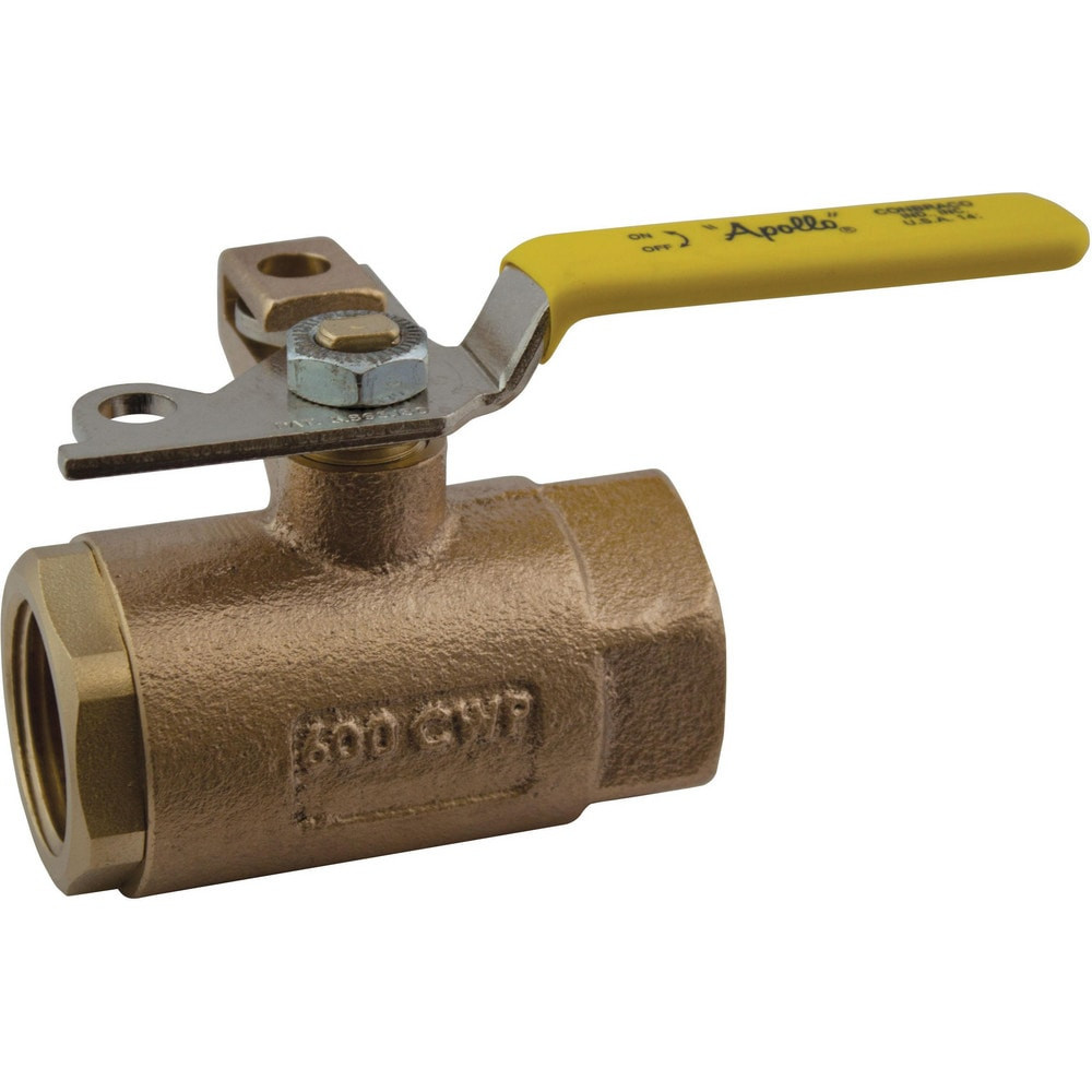 Apollo. 7510801 Manual Ball Valve: 2" Pipe, Standard Port, Bronze