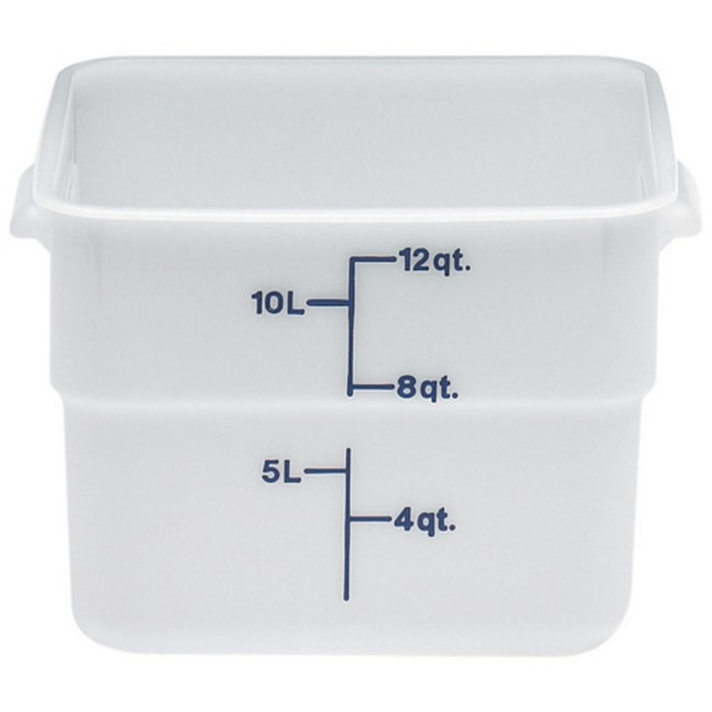 CAMBRO MFG. CO. Cambro 12SFSP148  CamSquare Food Storage Container, 12 Qt, White