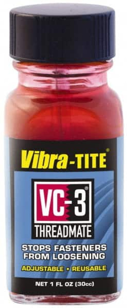 Vibra-Tite. 21330 Threadlocker: Red, 1 oz, Bottle