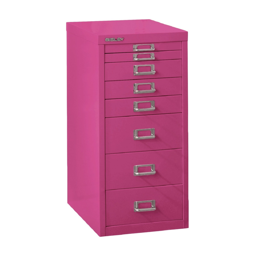 BISLEY MD8-FU  15inD Vertical 8-Drawer File Cabinet, Fuchsia