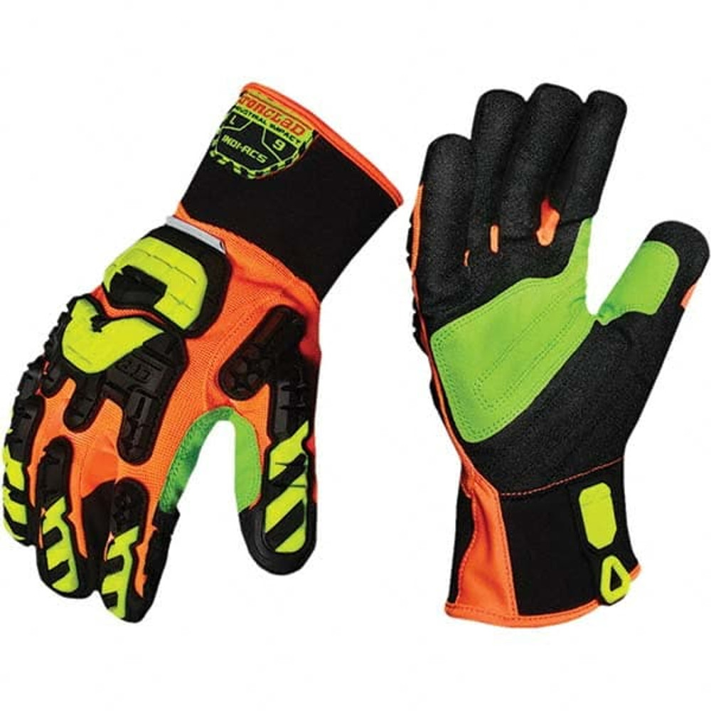 ironCLAD INDI-RC5-03-M Cut-Resistant & Impact-Resistant Gloves: Size Medium, ANSI Puncture 5, Unlined Lined, Synthetic