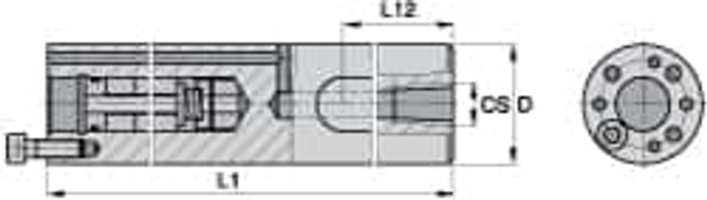 Kennametal 1095839 Boring Head Straight Shank: Threaded Mount