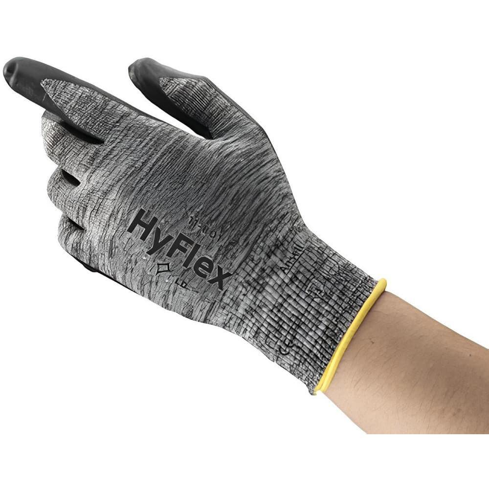 Ansell 11-801-9 Series 11-801 General Purpose Work Gloves: Large, Nitrile-Coated Nylon