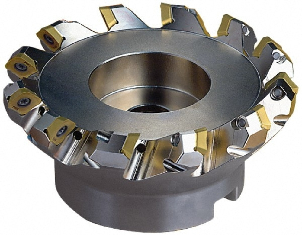 Seco 00040086 92mm Cut Diam, 27mm Arbor Hole, 6mm Max Depth of Cut, 45° Indexable Chamfer & Angle Face Mill