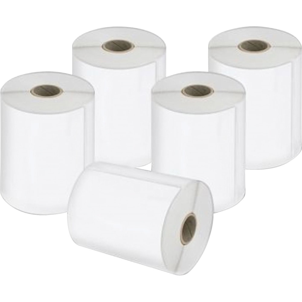 NEWELL BRANDS INC. Dymo 2026404  LabelWriter XL Shipping Labels, 4in x 6in, Rectangle, White, 220 Labels Per Roll, Pack Of 5 Rolls