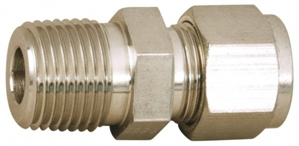 Parker 12MSC6N-316 Compression Tube Connector: 3/8-18" Thread, Compression x MNPT