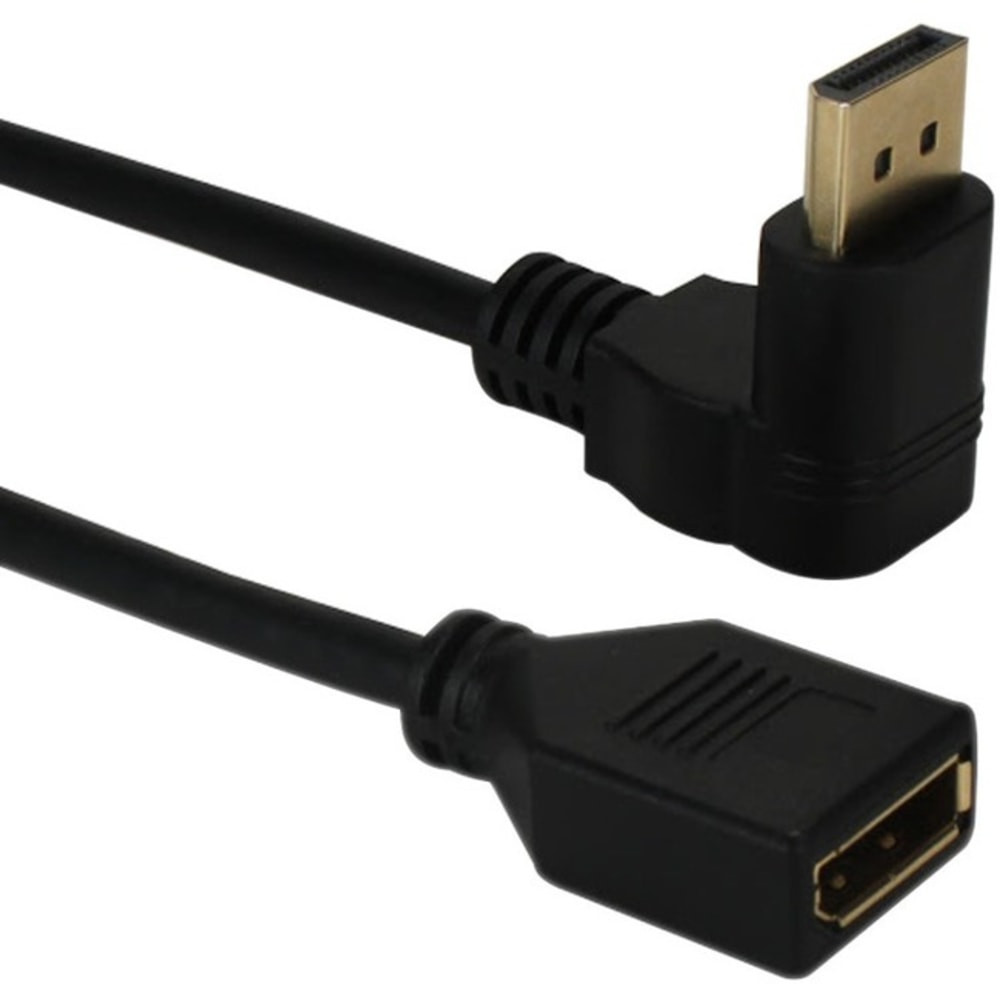 QVS, INC. DPXDW-0.5F QVS Down-Angle DisplayPort UltraHD 4K Flex Adaptor