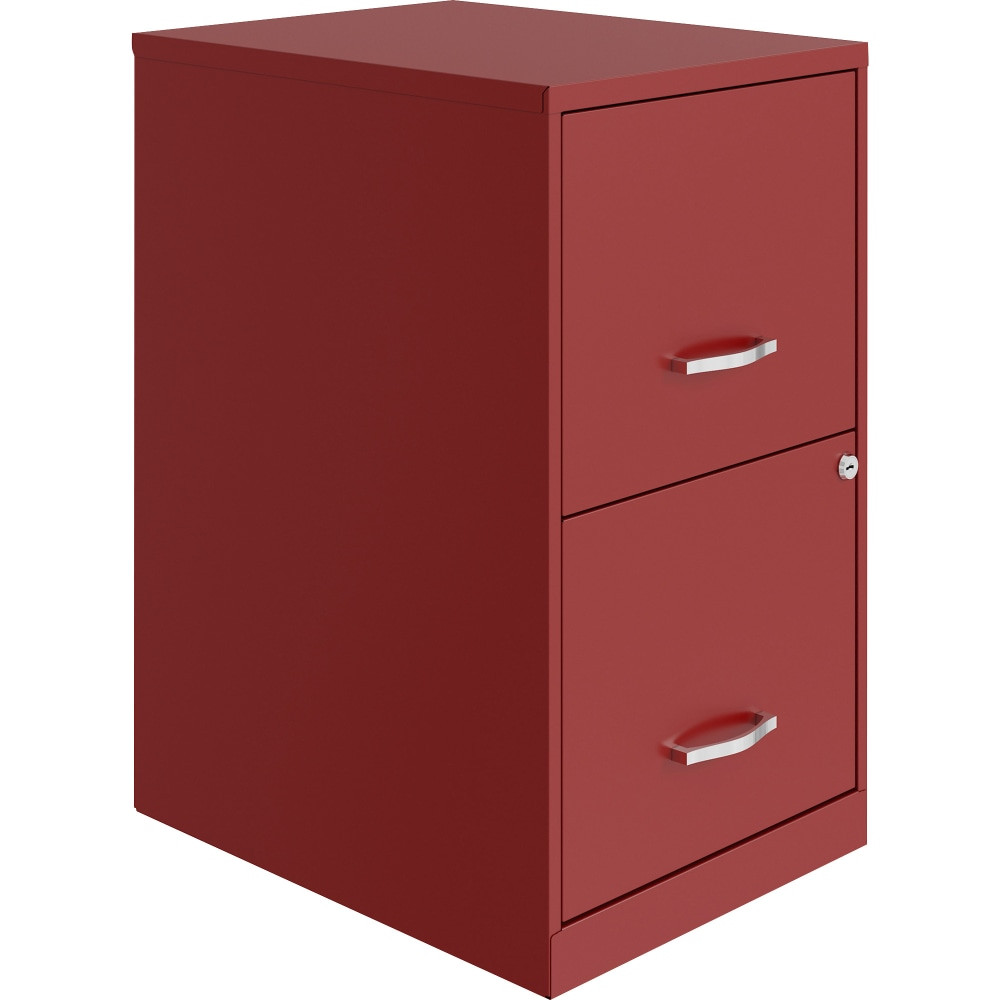 LORELL LYS VF218AARD Lorell SOHO 14-1/4inW x 18inD Lateral 2-Drawer File Cabinet, Red