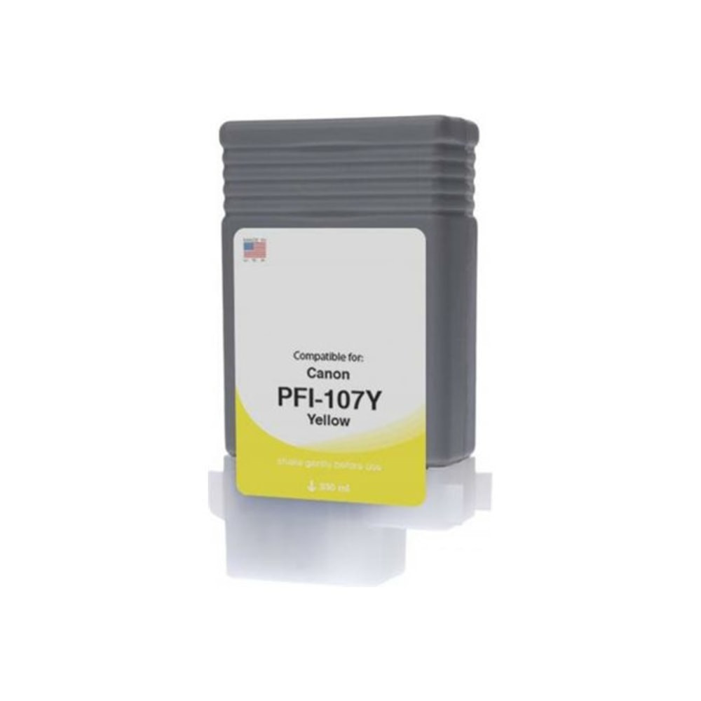 CLOVER TECHNOLOGIES GROUP, LLC Clover Imaging Group WCPFI107Y  Wide Format - 130 ml - yellow - compatible - box - ink cartridge (alternative for: Canon PFI-107Y) - for Canon imagePROGRAF iPF670, iPF680, iPF685, iPF770, iPF780, iPF785