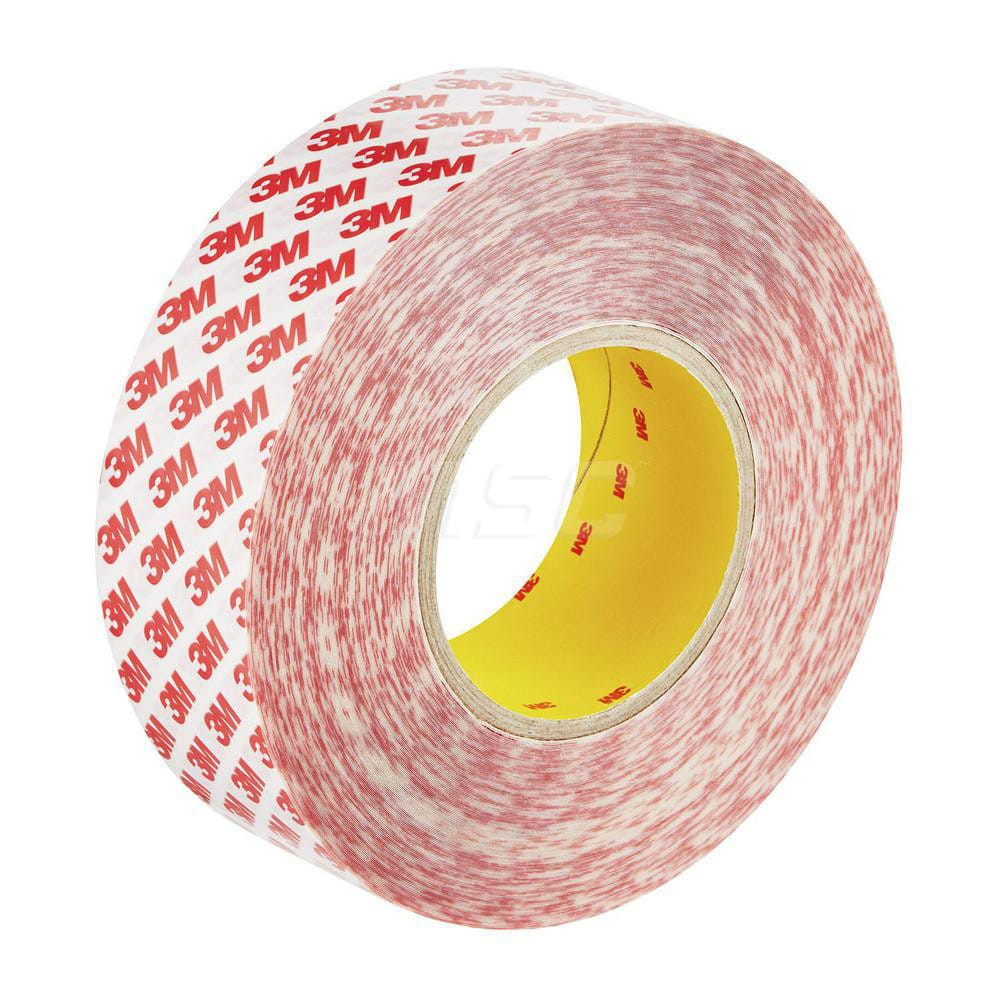 3M Clear Double-Sided Acrylic Tape: 2" Wide, Acrylic Adhesive 7100224385